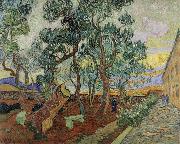 Vincent Van Gogh The Garden of the Asylum in St.Remy Spain oil painting artist